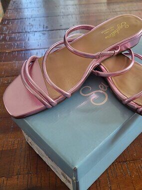 Seychelles Rock Candy Metallic Pink Sandals
